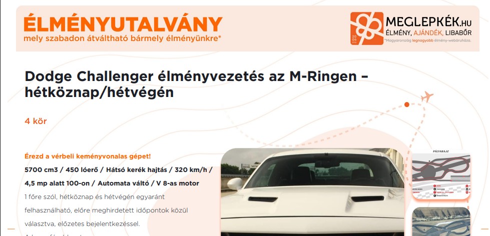 Meglepkék utalvány minta